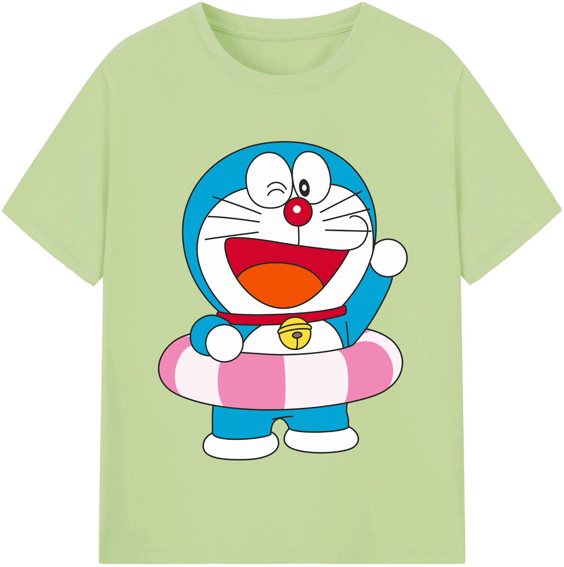 （画像用） ドラえもん Doraemon 綿100％半袖Tシャツ（フロントプリント）